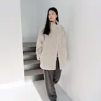 HIGH NECK SHEARING MUSTANG [BEIGE]