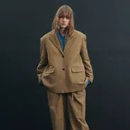 OVERSIZED BASIC JACKET (KHAKI STRIPE)
