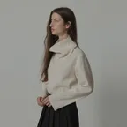 COWL NECK BLOUSE [IVORY] [예약배송 10/26]
