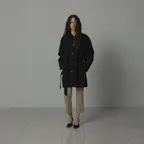 [29CM 단독] RAGLAN HALF MAC COAT [BLACK]