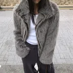 Hair Fur Half Jacket VF6WJB25_2color