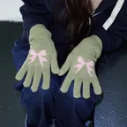 [29CM단독][뉴컬러 오픈][우정 착용] Ribbon Wool Gloves (14 Colors)
