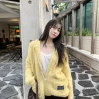 [주희 PICK] 부클 후드 집업 가디건_BAKCE6661YE