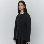 estelle wool jacket_charcoal