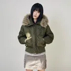 N2B 퍼 플라이트 봄버_카키