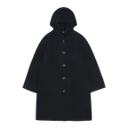 038 HOODED LONG COAT NAVY