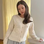[해삐pick][3rd]Melty-mallow knit cardigan (ivory)