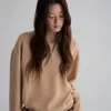 베이지/반넥 풀오버