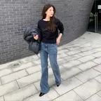 잇미샤 워싱데님 부츠컷 기모 팬츠 ITQBZDP880