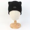 BLACK/WOOL CAT KNIT