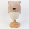 BEIGE/WOOL CAT KNIT