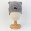 GRAY/WOOL CAT KNIT