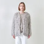 Hairy overfit cardigan(Beige)