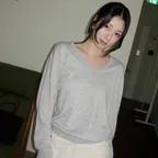 [곰송이 PICK] ESSENTIAL CASH BLEND V-NECK KNIT_MELANGE GREY