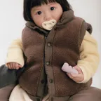 Reversible Puffer Vest [Brown]