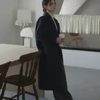 Tailored Double Long Coat_Charcoal
