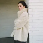 [천송이 착용] [29th] BOUCLE RAM HALF FUR-COAT_BEIGE