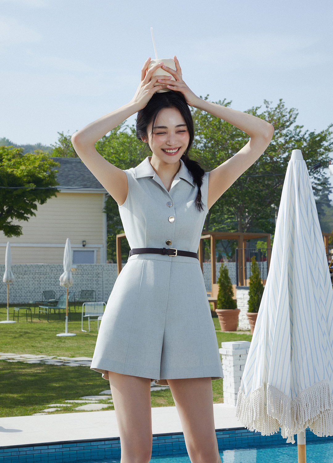 IT MICHAA [イミシャ] Color blocking collar One Piece Mara Hoffman Idalia One Piece Misha Colorblock Swimsuit