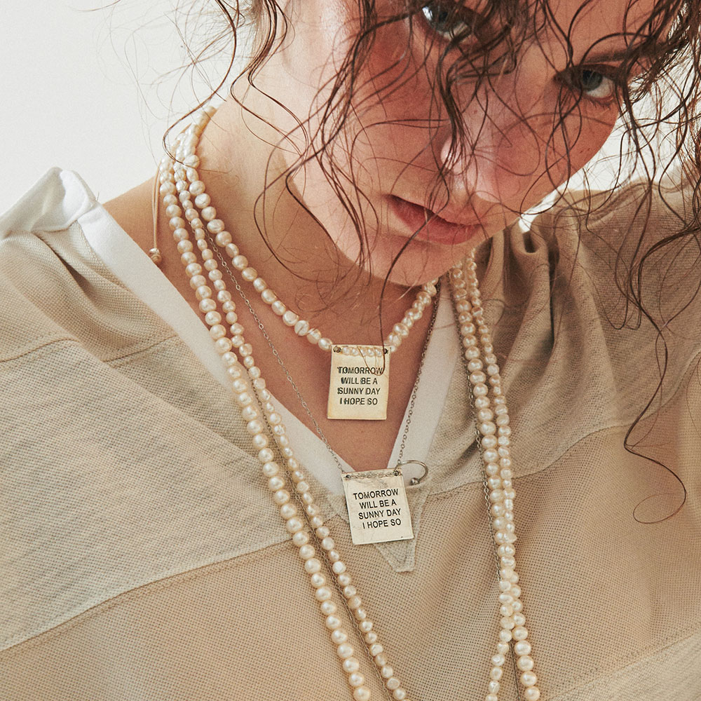 ★人氣★August Harmony★Nostalgia Square Necklace_2色 ☆人氣☆August Harmony☆Nostalgia Square Necklace_2色