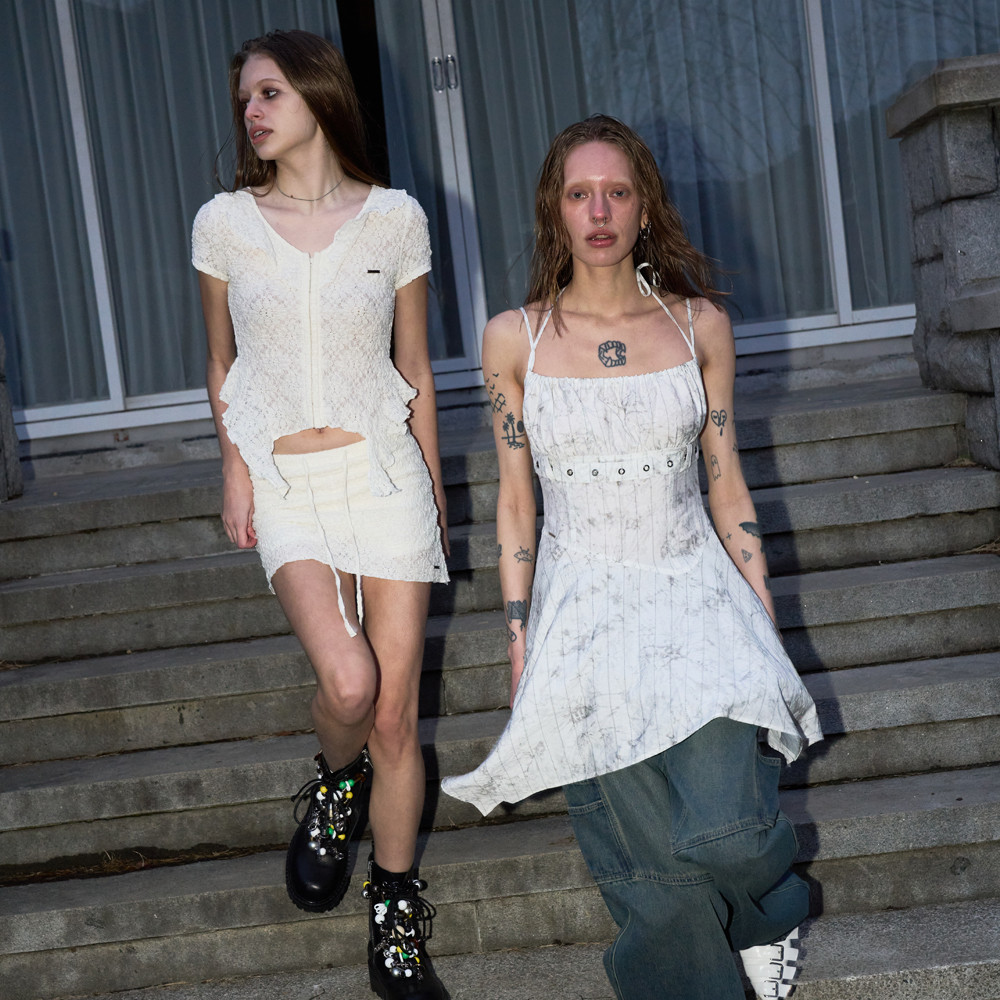 韓国人気【ORDINARY HOLIDAY】HALF SLEEVE DRESS ブラック SHOP - SHOP - ORDINARY HOLIDAY
