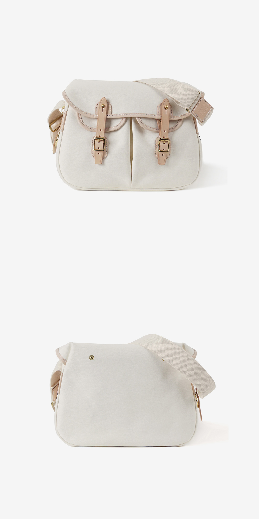 BRADY BAGS Small ARIEL TROUT Fishing Bag Off White / Natural