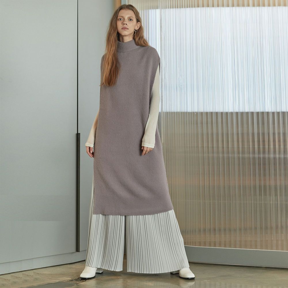 KT84003 LONG VEST DRESS DEAUVILE MAUVE 감도 깊은 취향 셀렉트샵 29CM