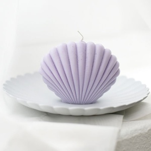 shell candle - purple