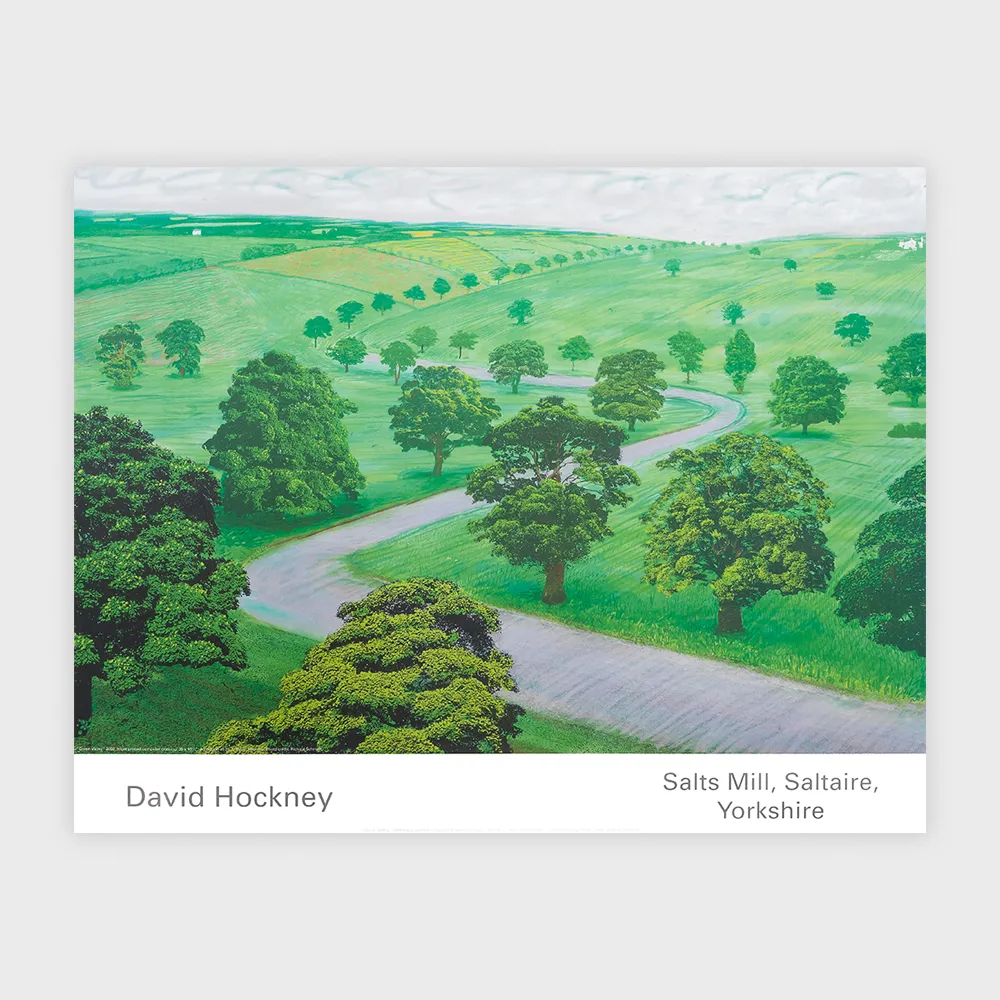 Green Valley Poster / David Hockney