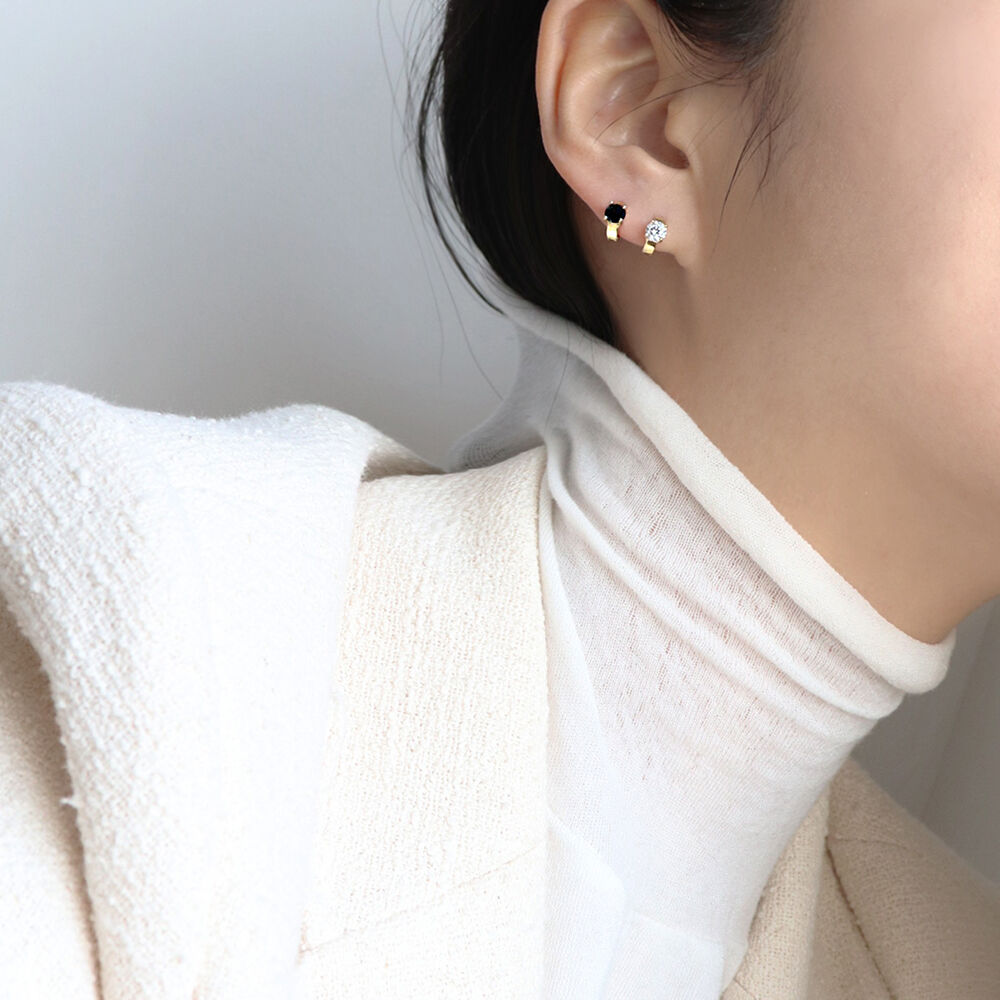 ◇Hei◇ flow cubic one-touch earring [正規品/関税込] Amazon.com: Homxi Stud Womens Earrings,Copper Earring Studs