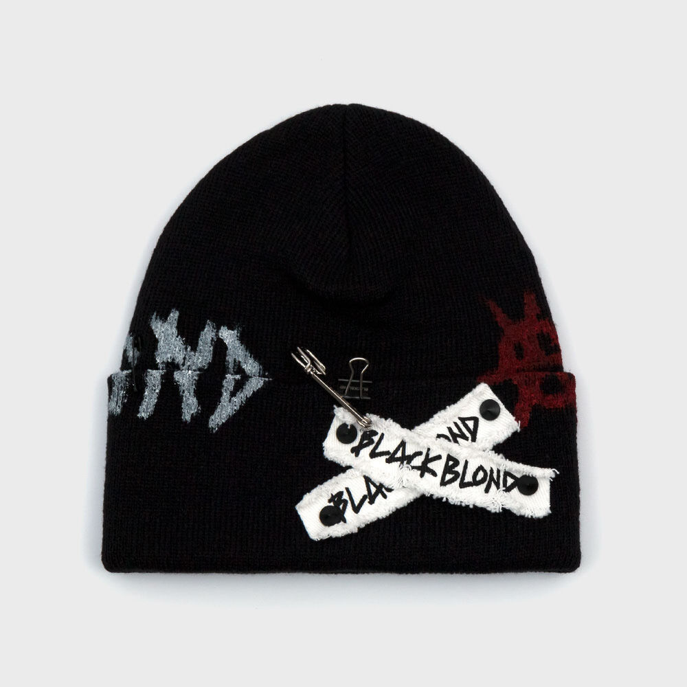 BBD Side Patch Shadow Graffiti Logo Cap (Black) - 감도 깊은