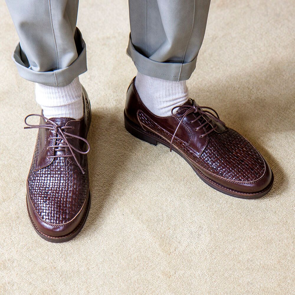 Brown woven oxford shoes_Women 감도 깊은 취향 셀렉트샵 29CM