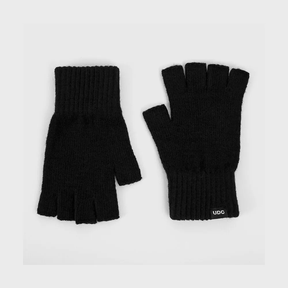 BBD Graffiti Logo Ripped Hand Warmer Gloves (Black) - 감도