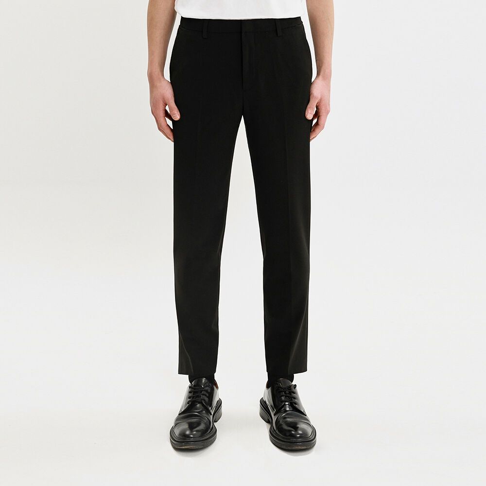 CROP TAPERED SLACKS JS [BLACK] 감도 깊은 취향 셀렉트샵 29CM