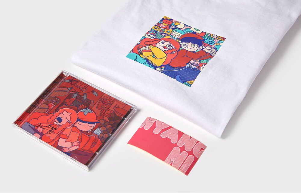 향니X람다람Md] 향니 티셔츠(T-Shirt)+스티커+싸인Cd(증정) - 감도 깊은 취향 셀렉트샵 29Cm