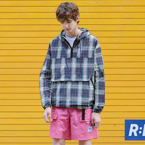 RLOL] (HD-20112) RLOL CHECK HOOD ANORAK MULTI - 감도 깊은