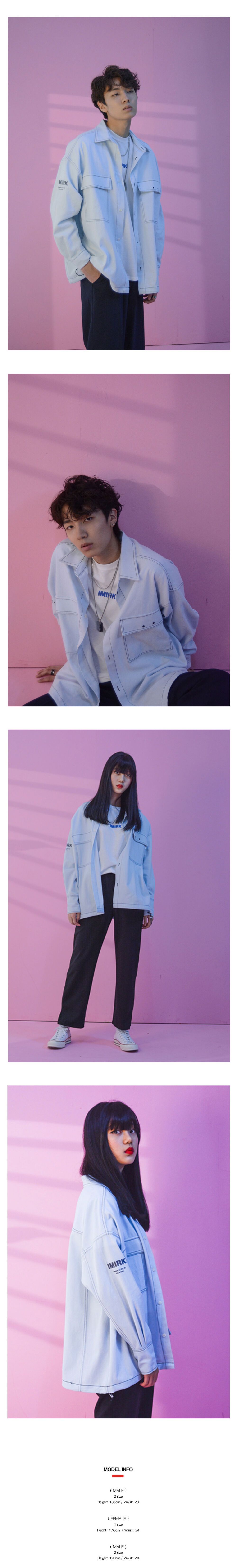 [IMIRK] String Jacket Shirt (Blue) 스트링 자켓 셔츠 (연청) 감도 깊은 취향 셀렉트샵 29CM