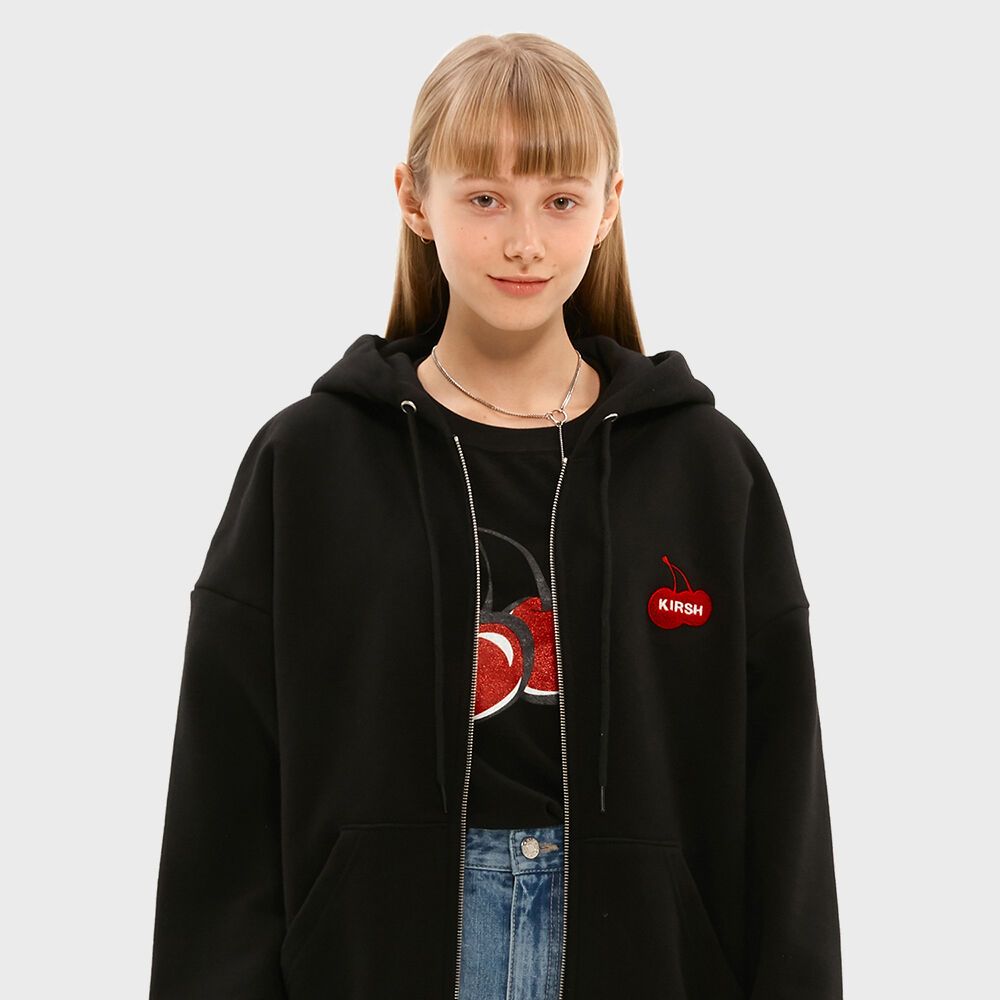 CHERRY HOODIE ZIPUP JS [BLACK] 감도 깊은 취향 셀렉트샵 29CM