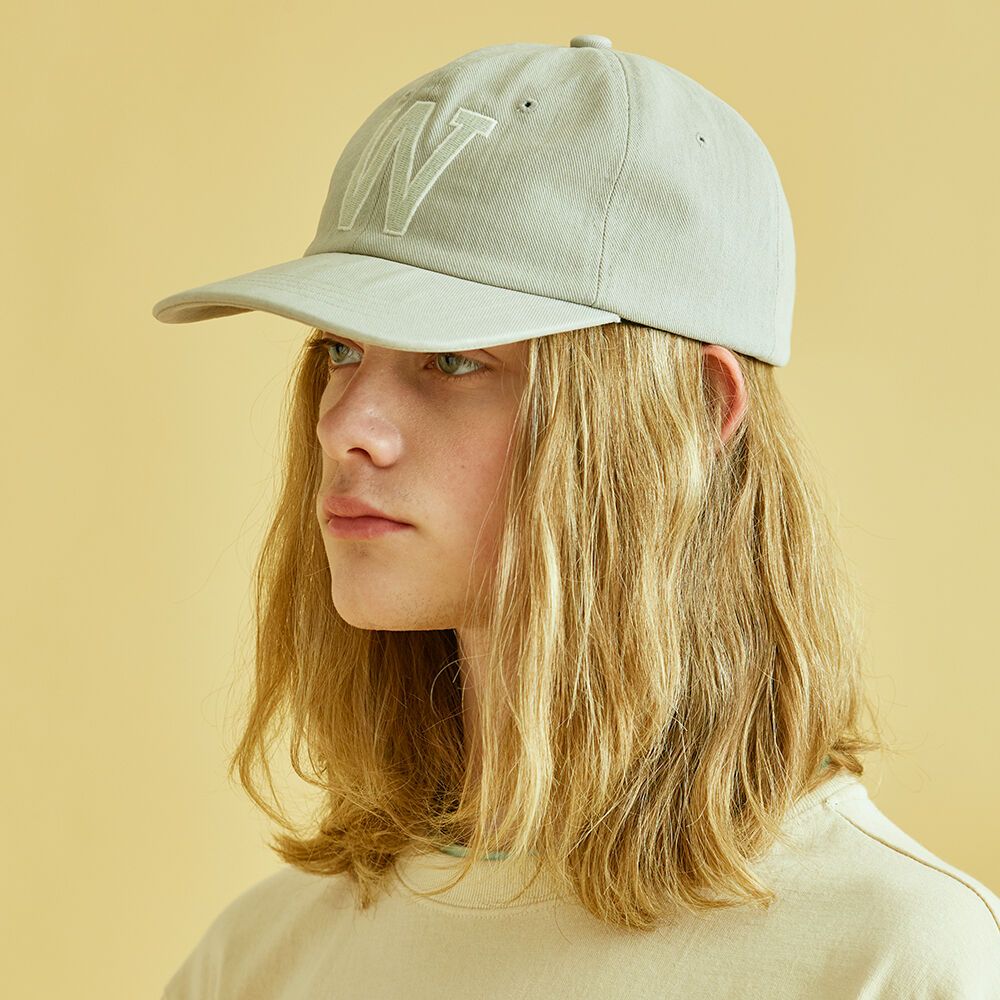 W EMBROIDERY BATIK BALLCAP (SEA FOAM) 감도 깊은 취향 셀렉트샵 29CM