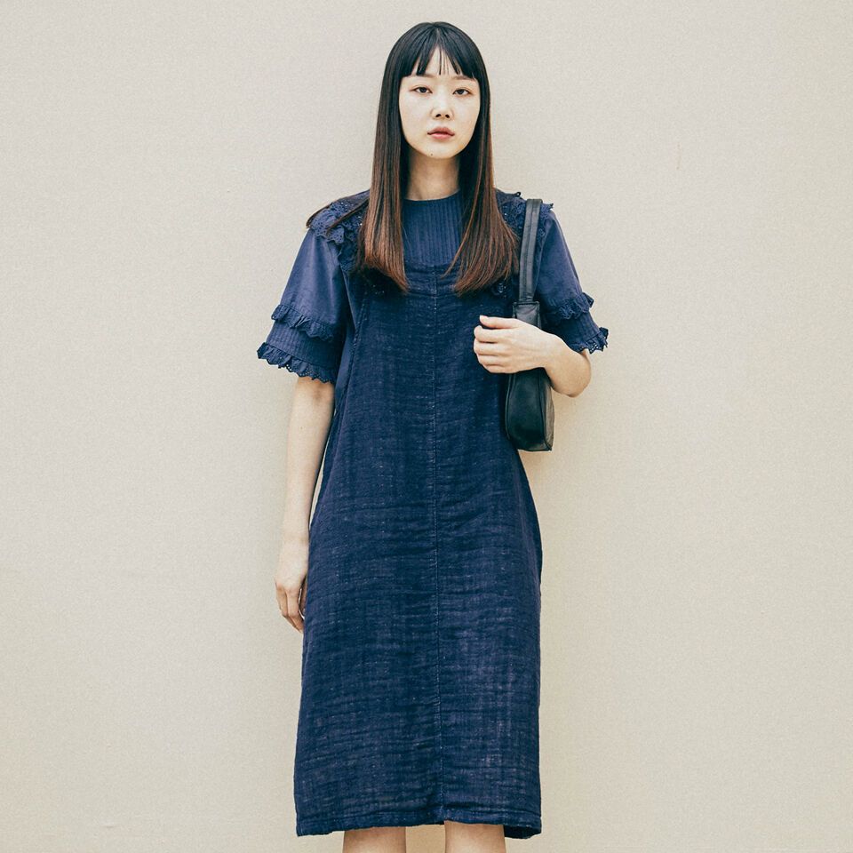 GAUZE JUMPER NAVY DRESS 감도 깊은 취향 셀렉트샵 29CM