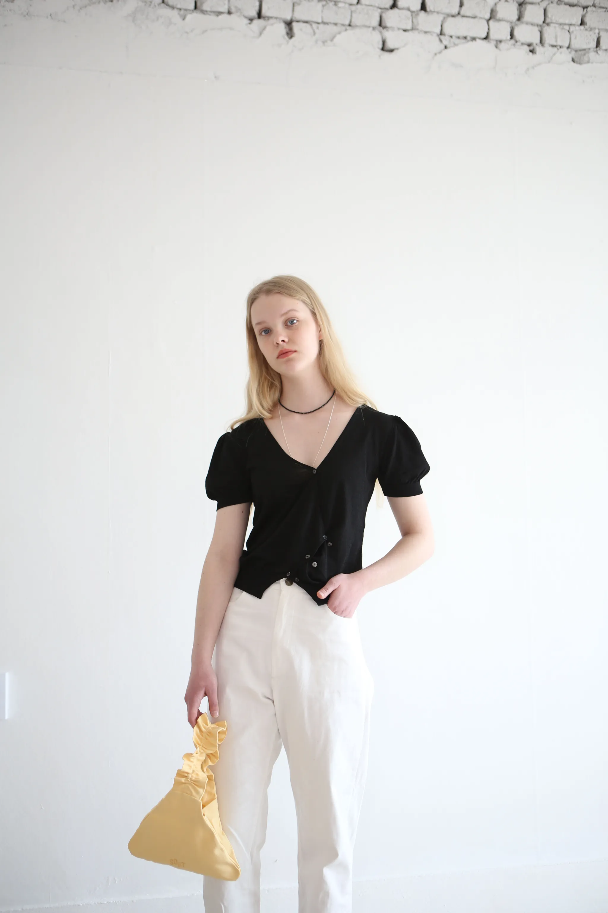 shirring SOFT TRIANGLE BAG_yellow - 감도 깊은 취향 셀렉트샵 29CM