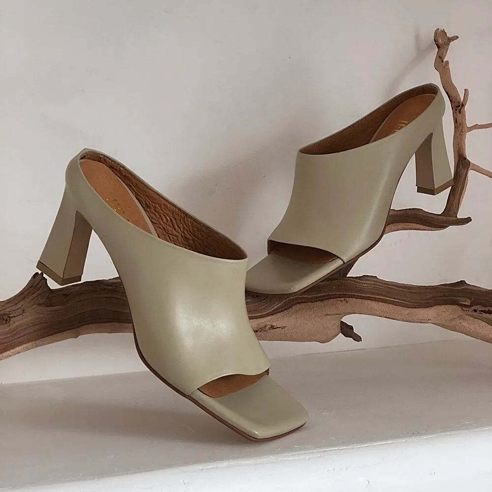 modern square unlined mules_beige - 감도 깊은 취향 셀렉트샵 29CM