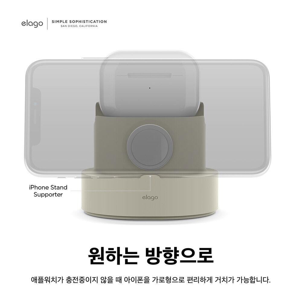 아이폰 에어팟프로2,1/에어팟3 애플워치 3IN1 미니 충전스탠드 상세 이미지 5