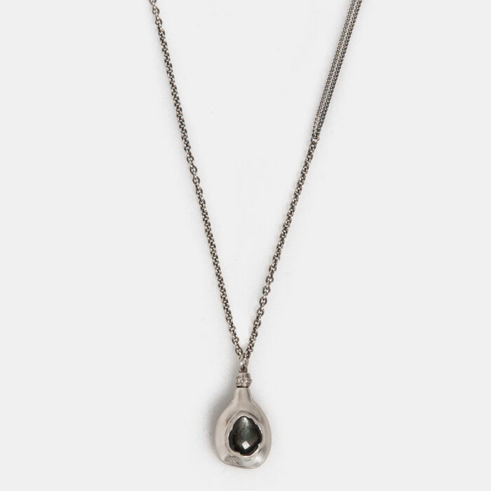 Signature pendant necklace - SILVER - 감도 깊은 취향 셀렉트
