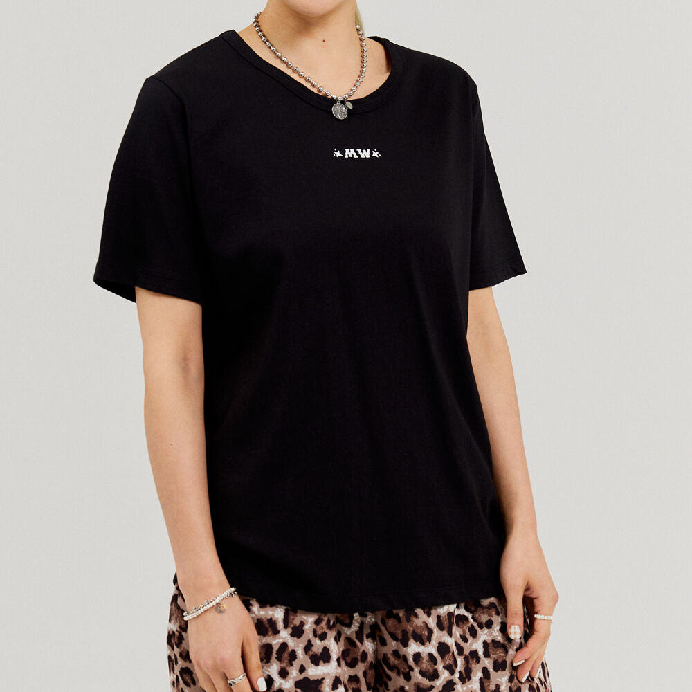 【MEOW BY MINA】MW Basic Tee ベーシック Tシャツ MW Basic Tee [B L A C K ] - 감도 깊은 취향 셀렉트샵 29CM