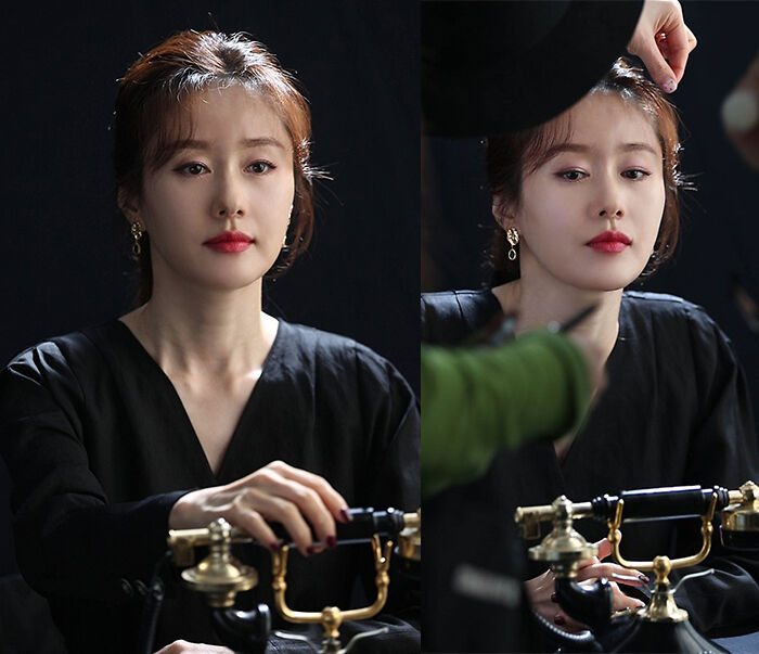 365 포스터 촬영 비하인드컷 김지수 귀걸이 협찬