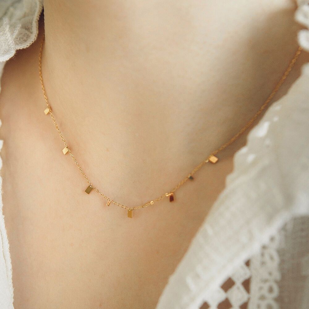 MERRYMOTIVE☆Shining ribbon and others surgical necklace Shining ribbon and others surgical necklace - 감도 깊은 취향