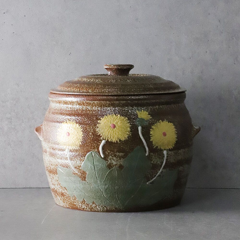 민들레 도자기 쌀독 잡곡단지 4kg - 감도 깊은 취향 셀렉트샵 29CM