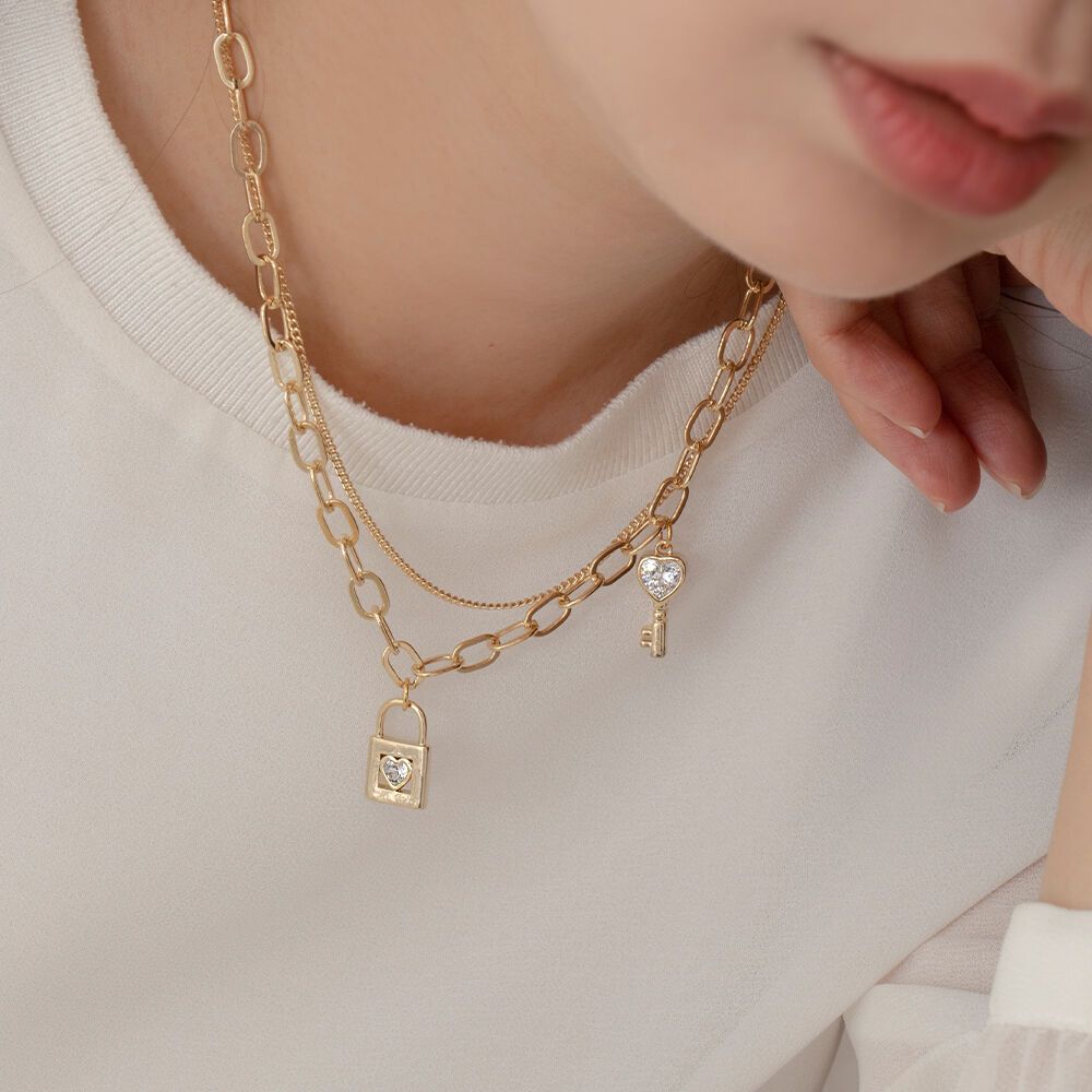 ネックレス・ペンダント [MERRYMOTIVE] 5 identity pendant surgical steel Necklace 슬기 착용] 5 identity pendant surgical steel necklace - 감도