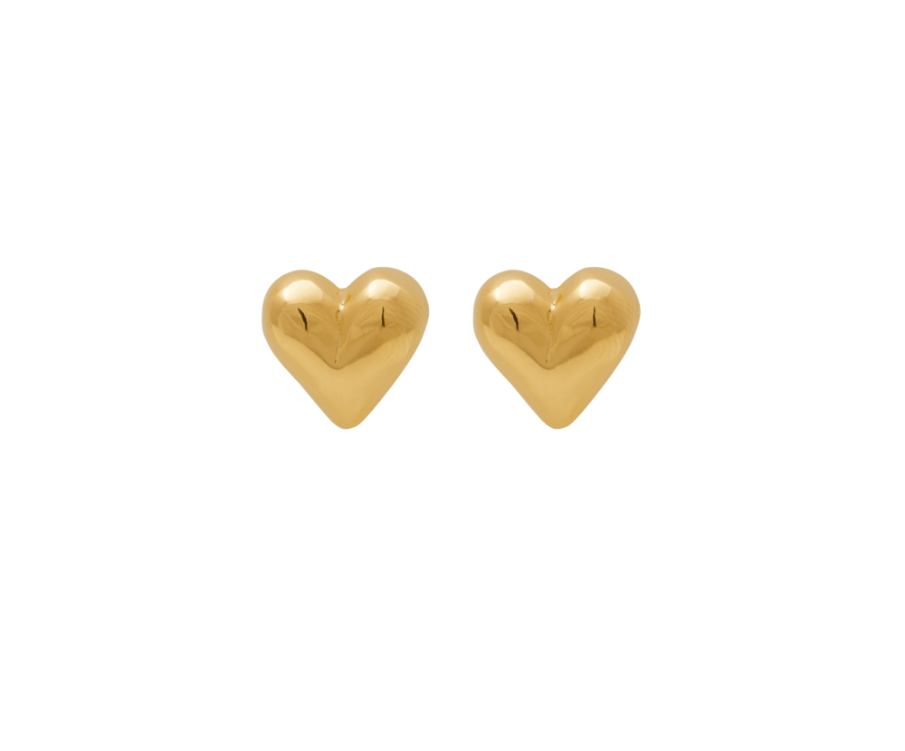 Heart Earring (18K Gold Plated)