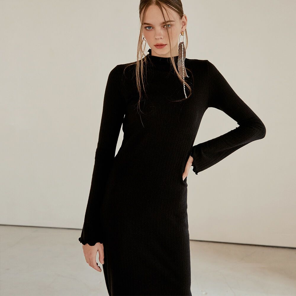 ワンピース ETMON Layered Slim Long Dress, Black Layered Slim Long Dress, Black - 감도 깊은 취향 셀렉트샵 29CM